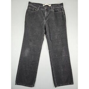 GAP Corduroy Pants Men's 35x29 Black Straight Fit Vintage Y2K Grunge Skater
